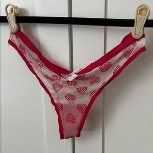 NWT Victoria's Secret Red Heart Panties
